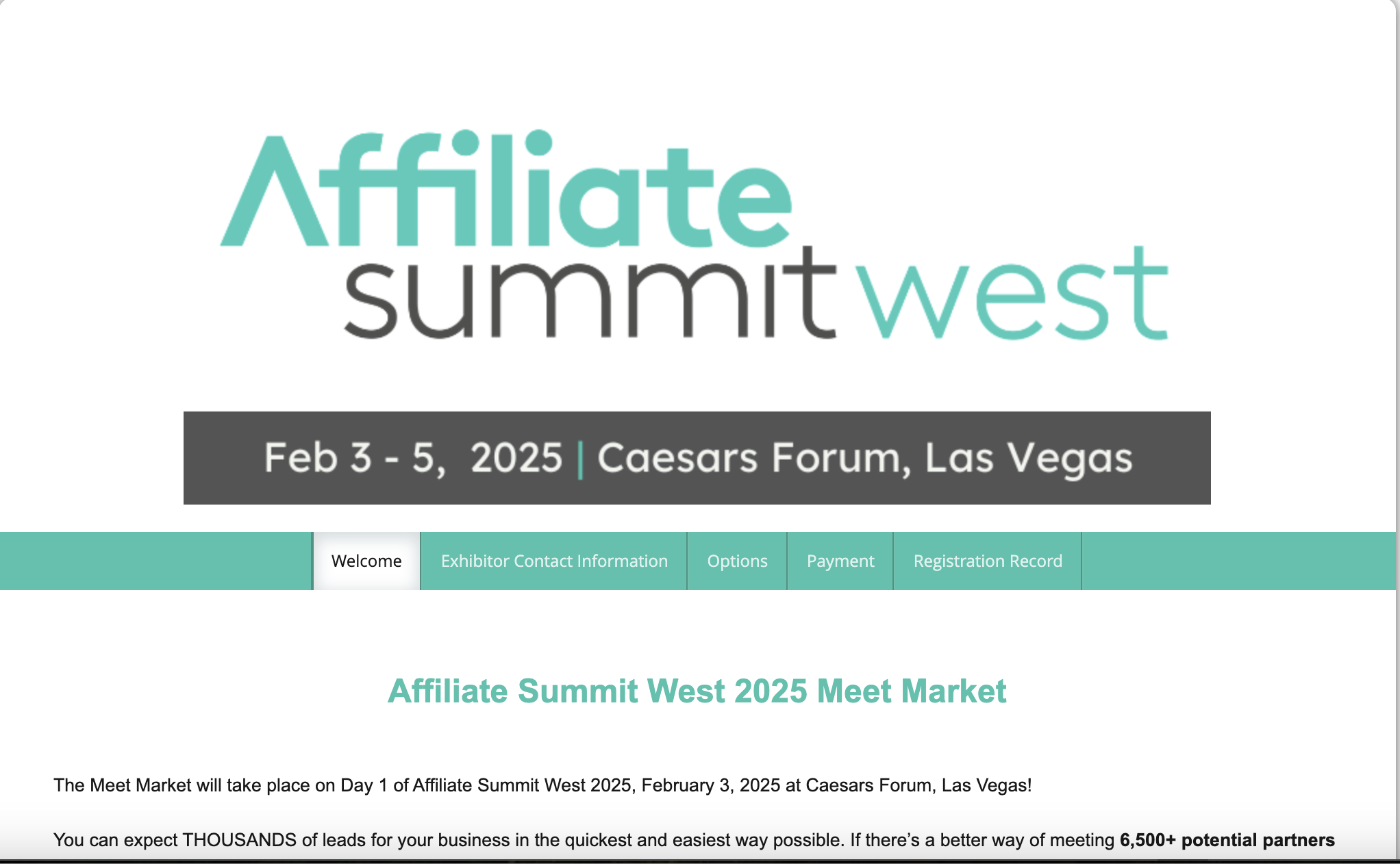 Affiliate Summit West Meet Market Facts